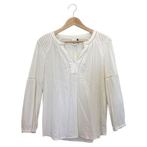 Anthropologie| Akemi + Kin Womens White Long Sleeve Blouse. Size : Medium